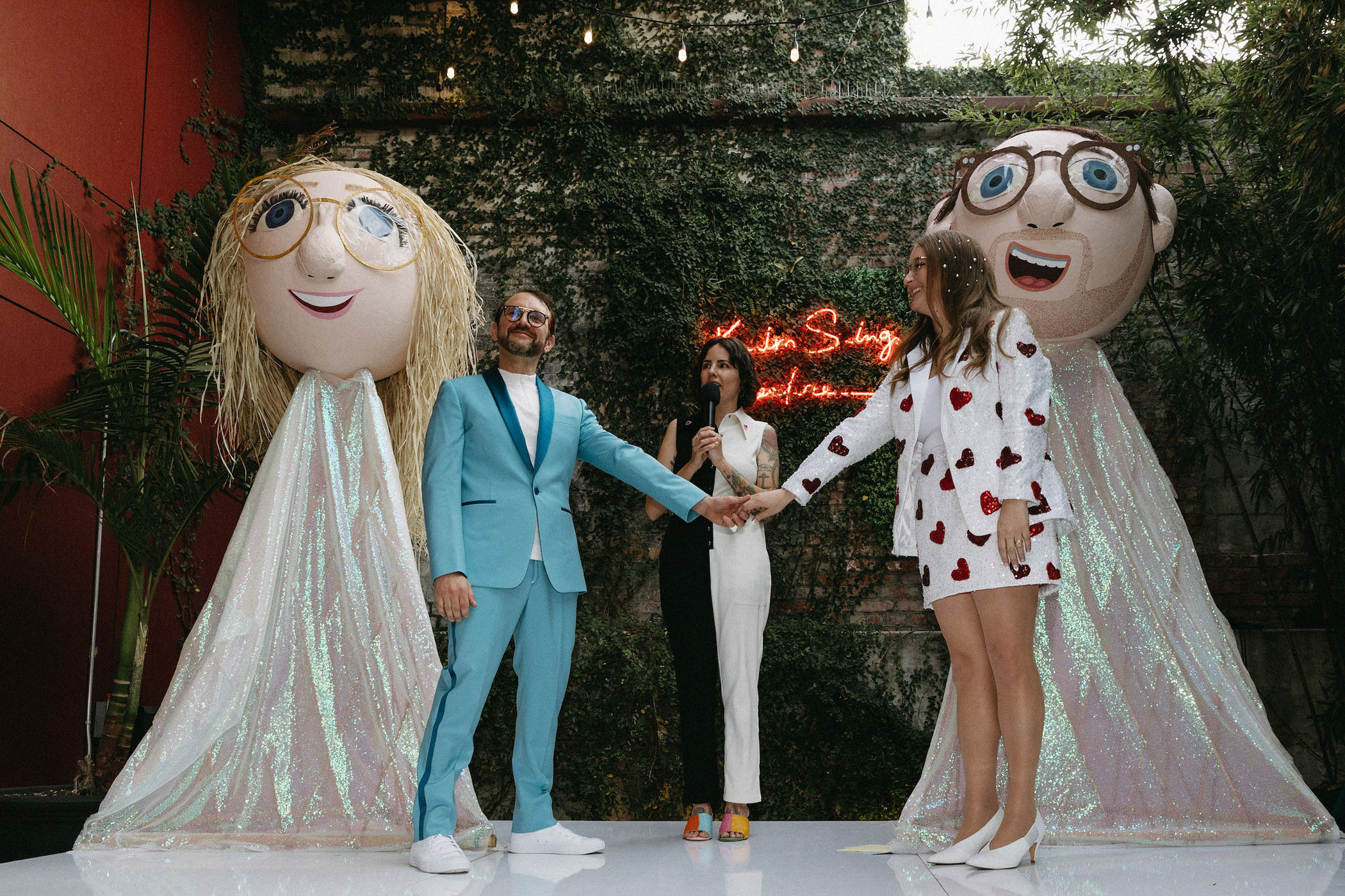 Artsy Los Angeles Wedding at the Kim Sing Theatre