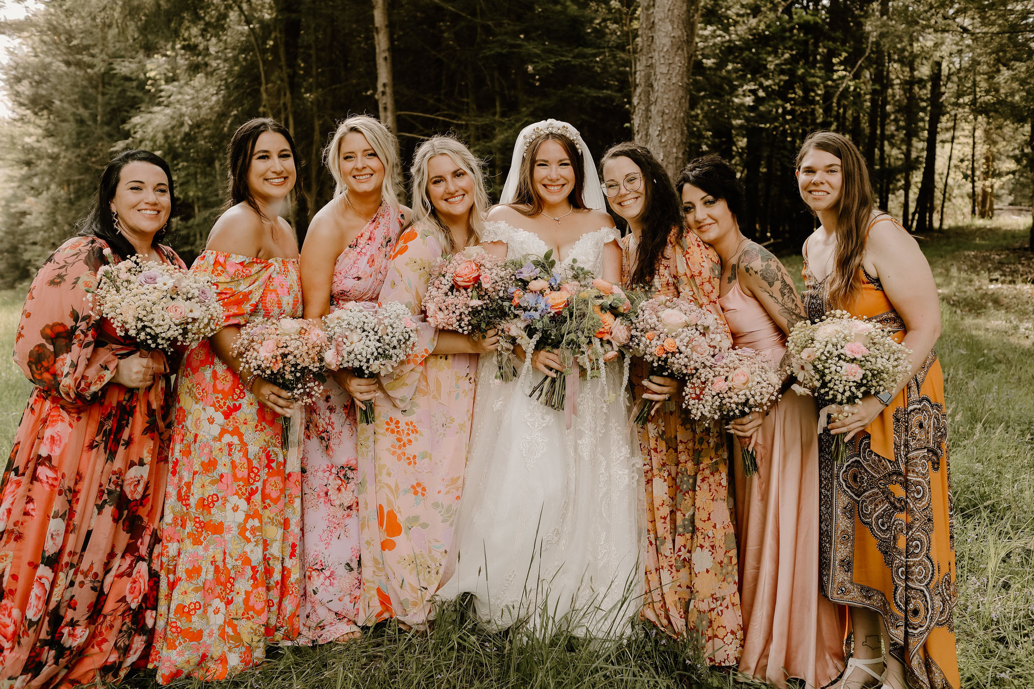 70s Inspired DIY Wedding in Central Pennsylvania Mountain Hideaway