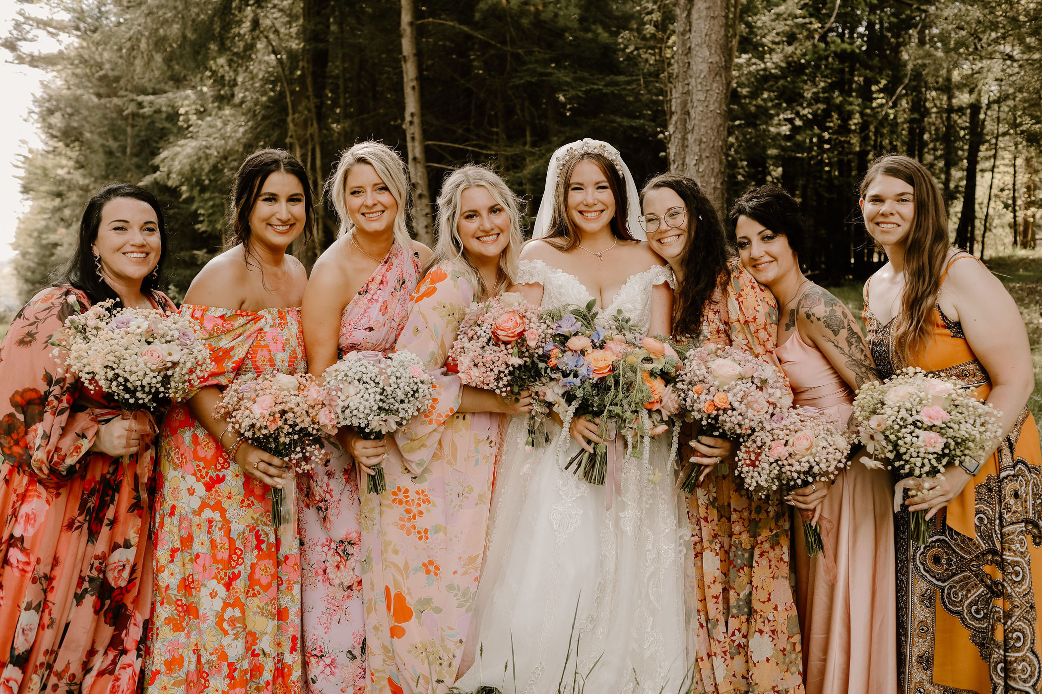 70s Inspired DIY Wedding in Central Pennsylvania Mountain Hideaway