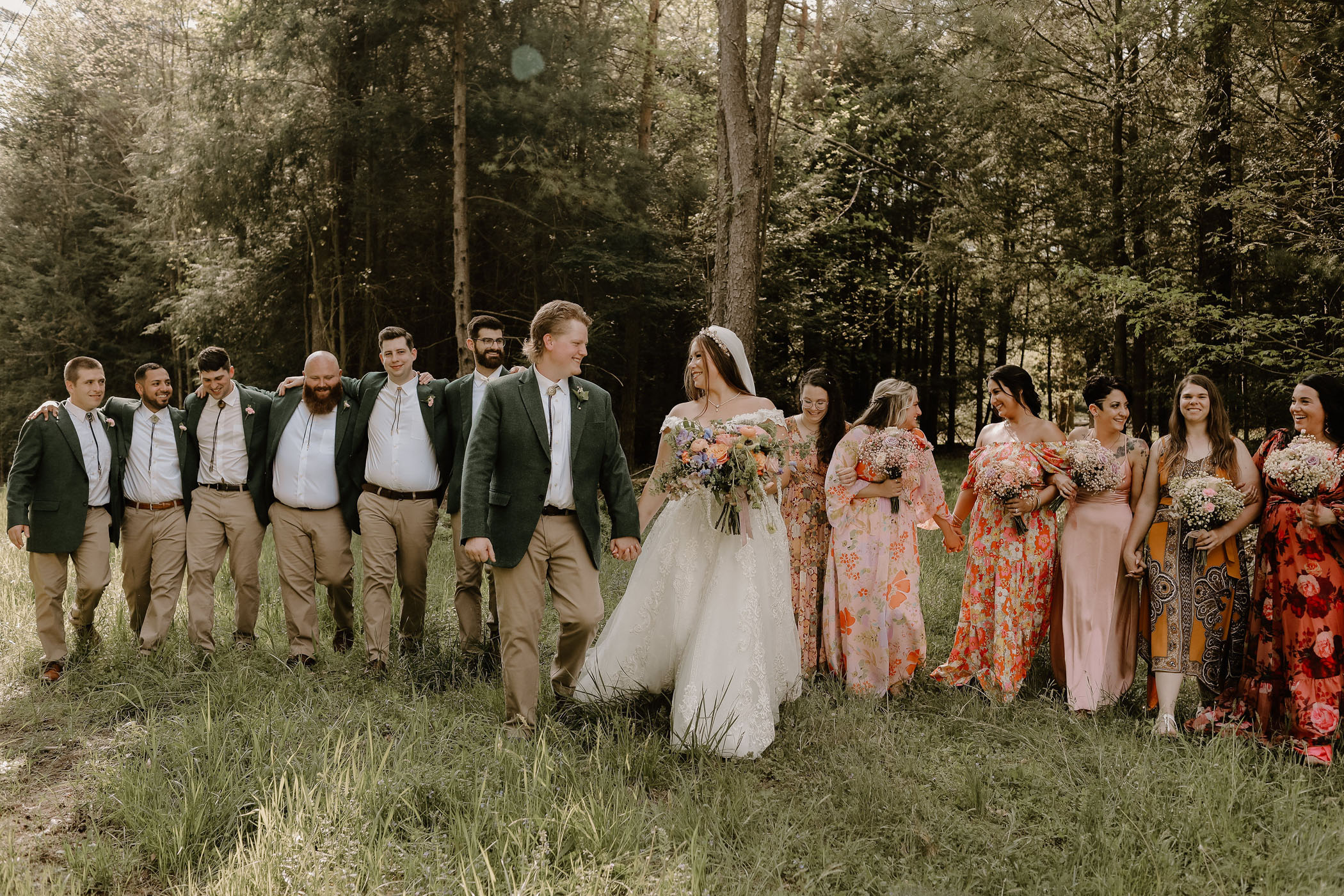 70s Inspired DIY Wedding in Central Pennsylvania Mountain Hideaway