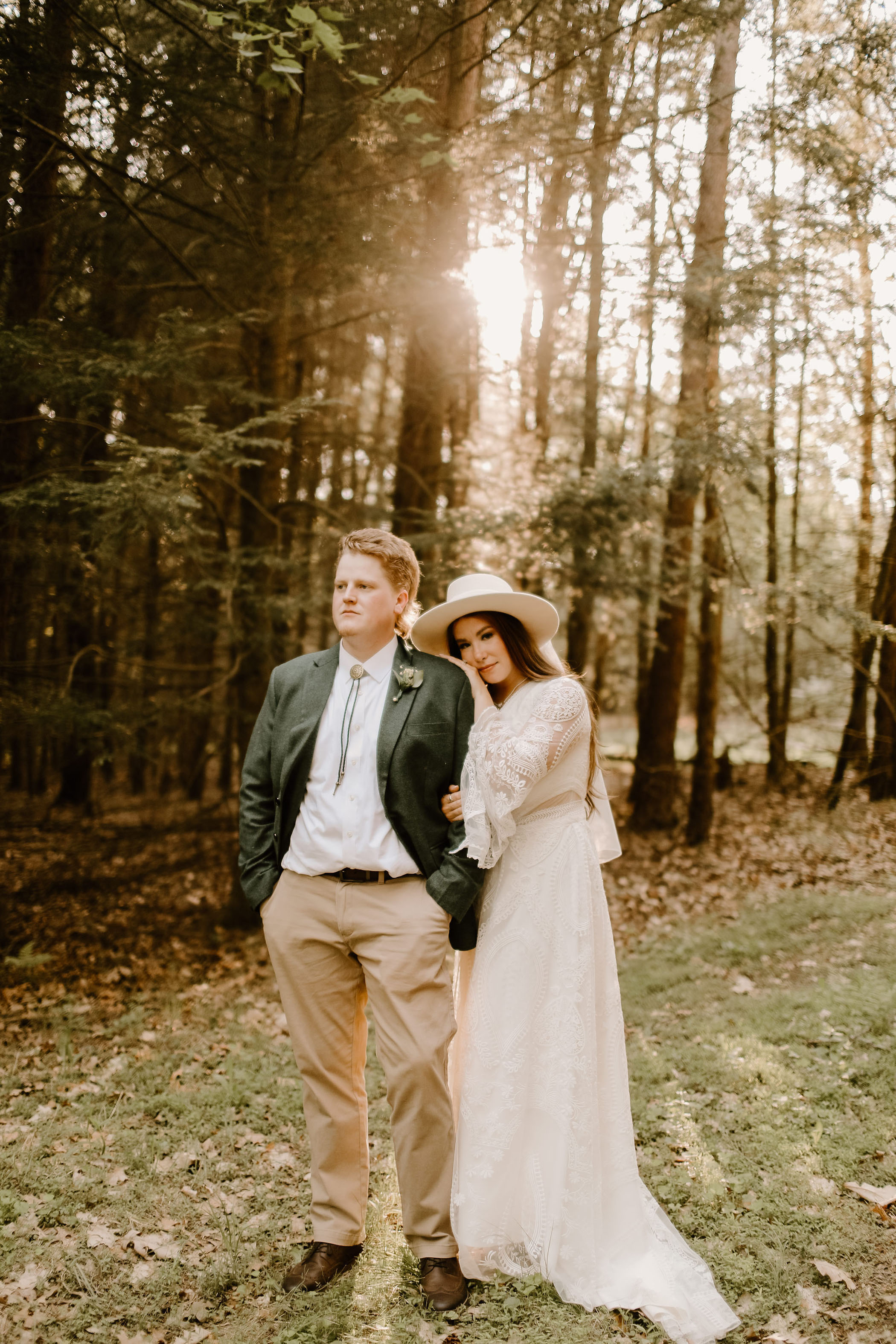 70s Inspired DIY Wedding in Central Pennsylvania Mountain Hideaway