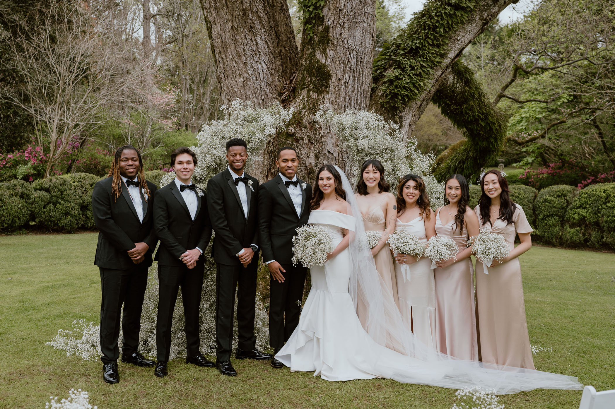 Minimalistic Baby's Breath Wedding at Meadowlark 1939 in Atlanta