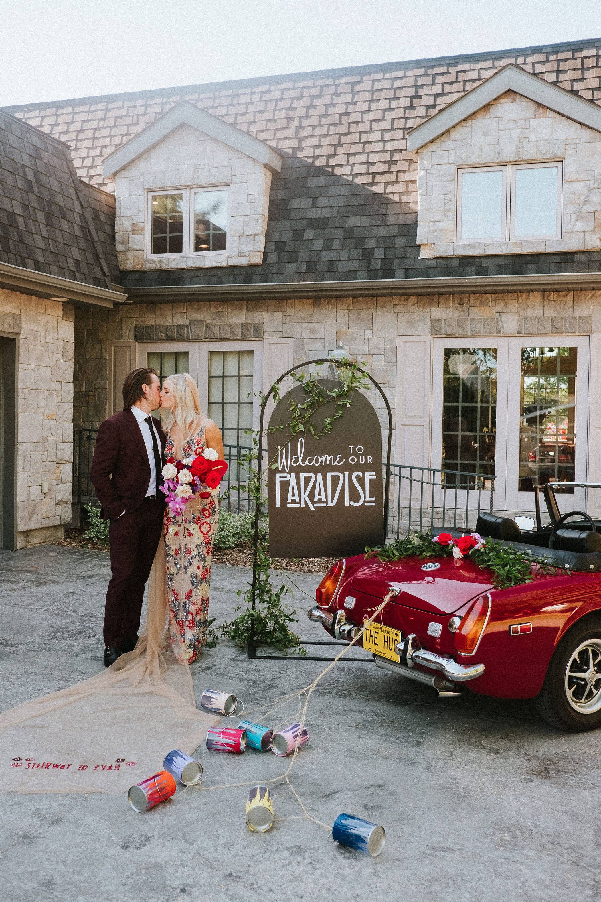 Canada's Colorful Rock 'n' Roll Backyard Anti-Wedding