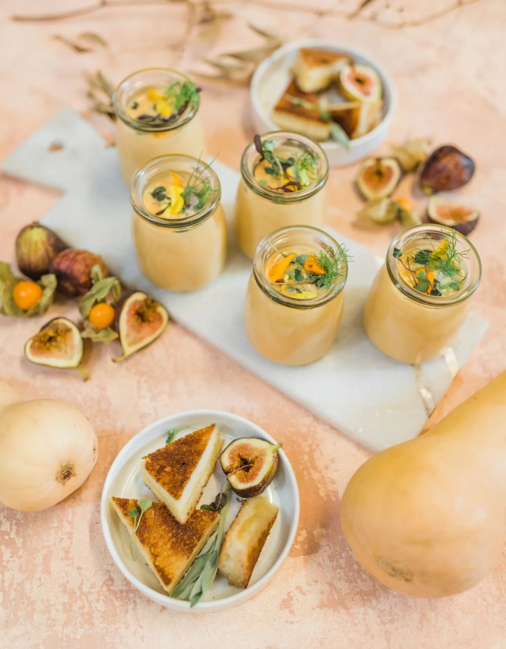 butternut squash soup dinner party fall dinner ideas and recipes