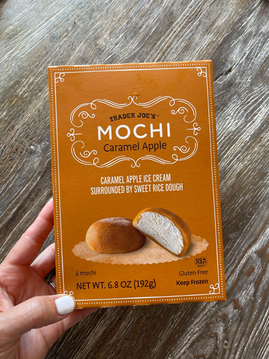 caramel apple mochi from trader joes fall 2022 item