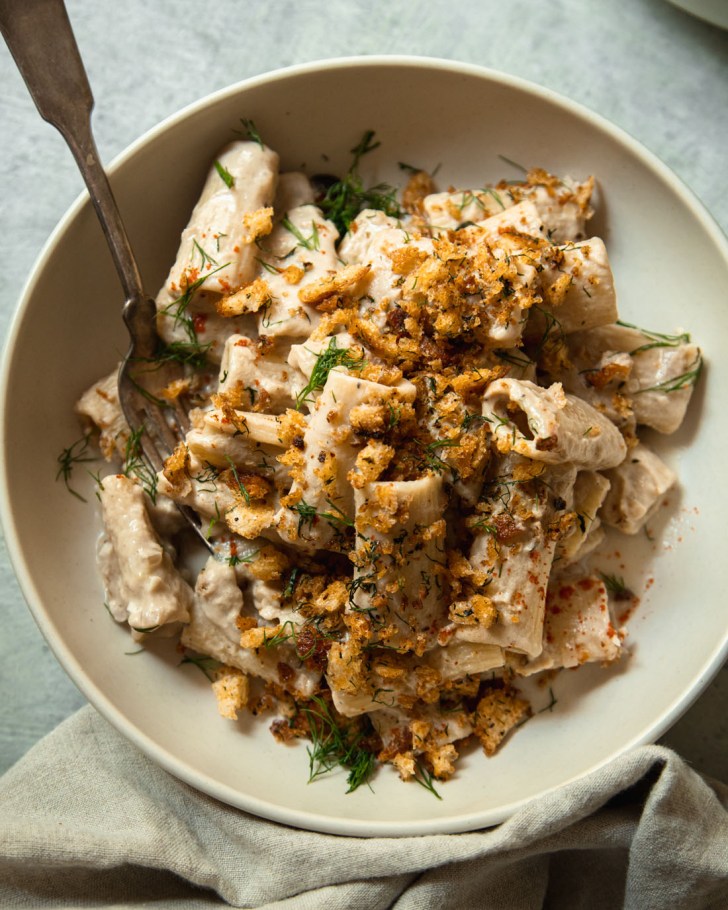 creamy eggplant walnut pasta comfort food fall dinner ideas and recipes