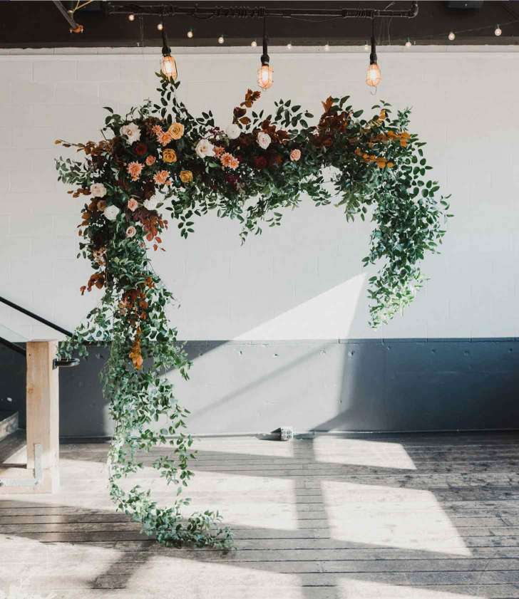 floating arch best Christmas wedding ideas