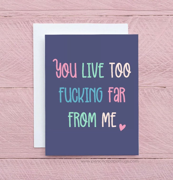 funny greeting card cute best long distance relationship gifts