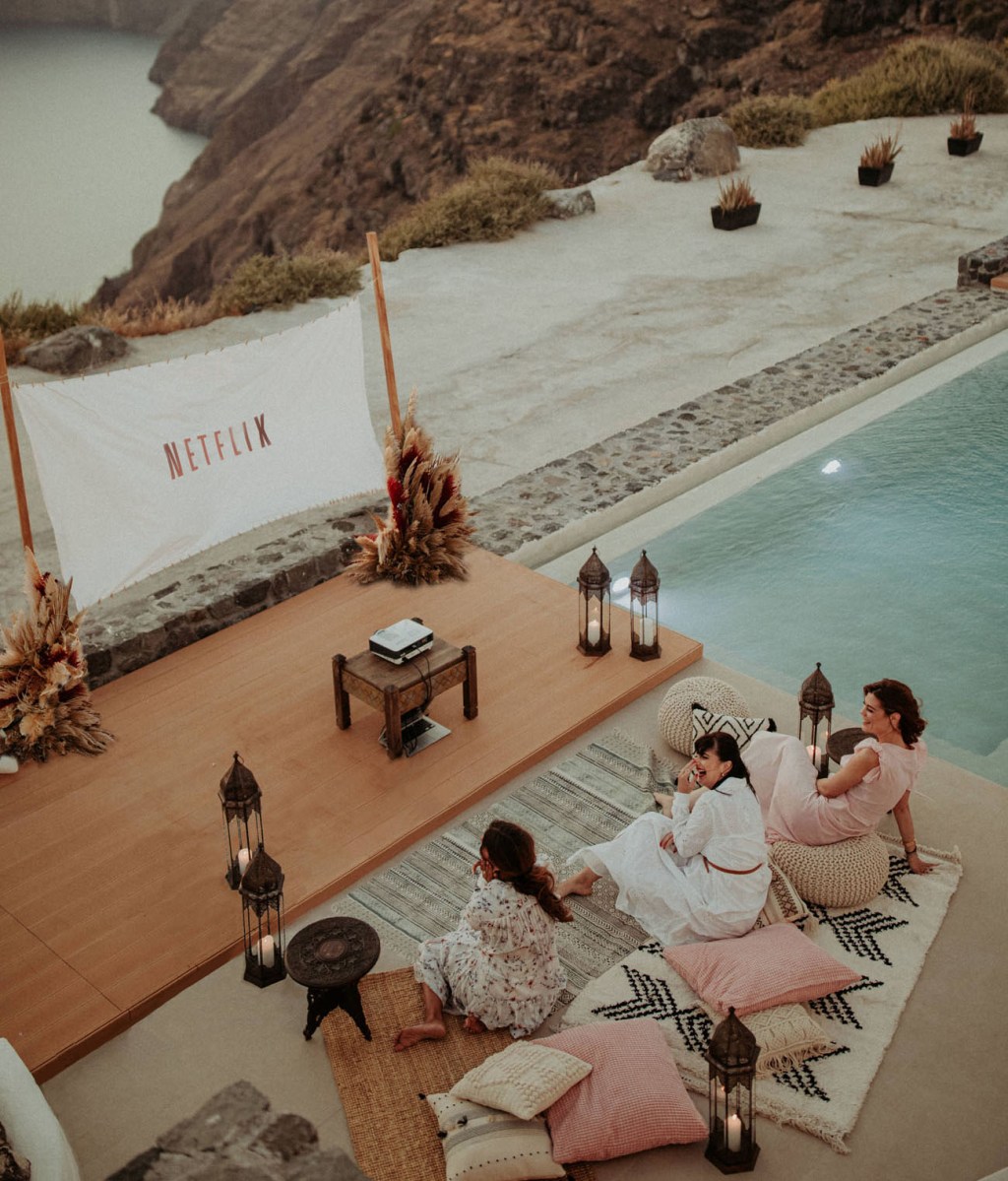 low key bachelorette party ideas movie night
