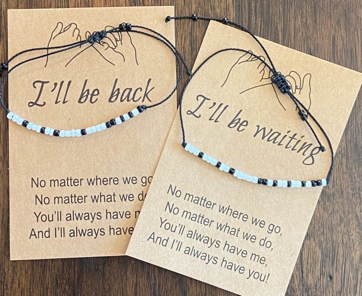 matching morse code bracelets cute best long distance relationship gifts for him