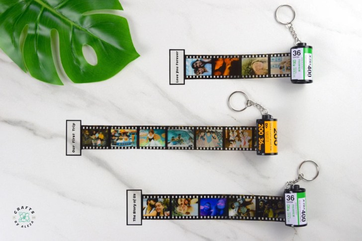 memory film photo keychains personalized best long distance relationship gifts