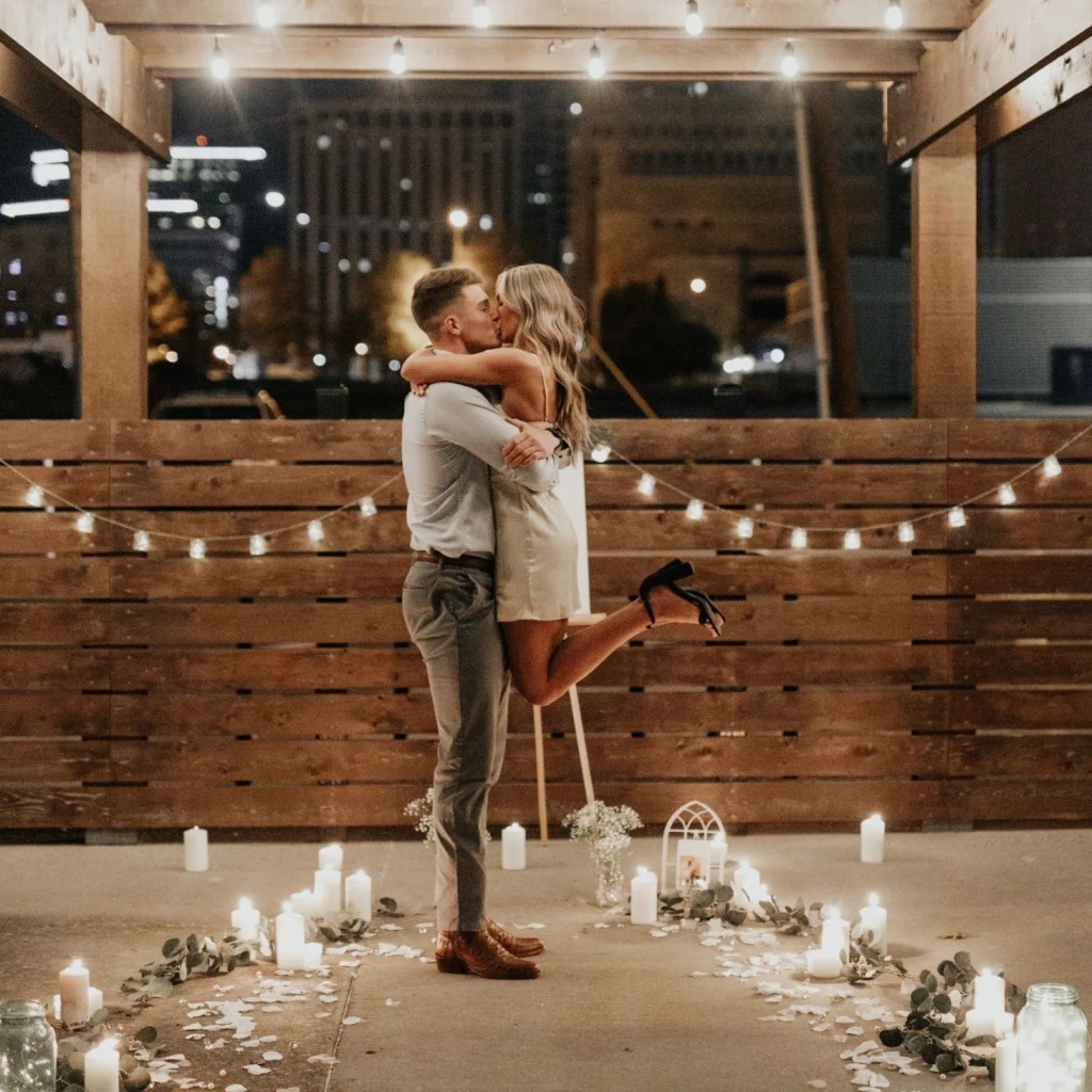 romantic at home unique proposal ideas